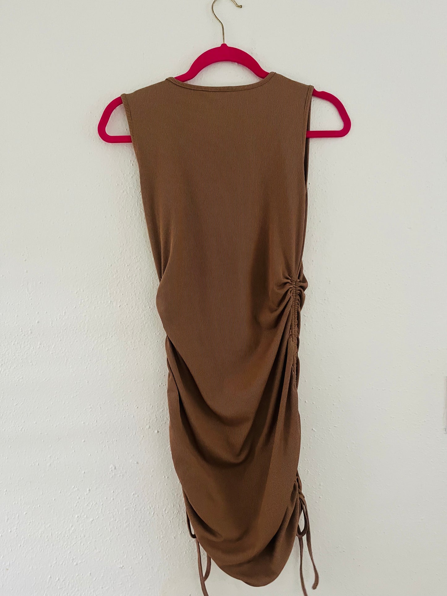 Shein tan mini dress