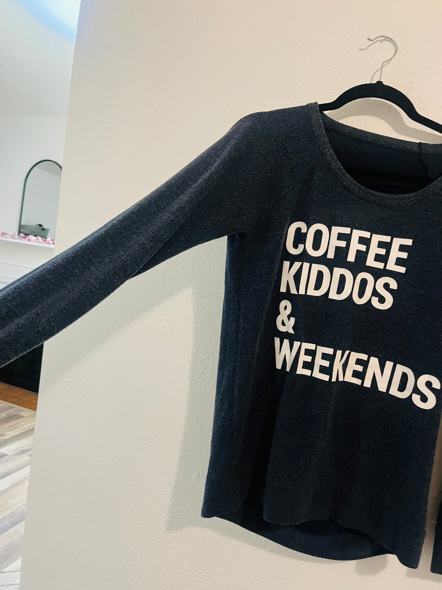 Graphic long sleeve top