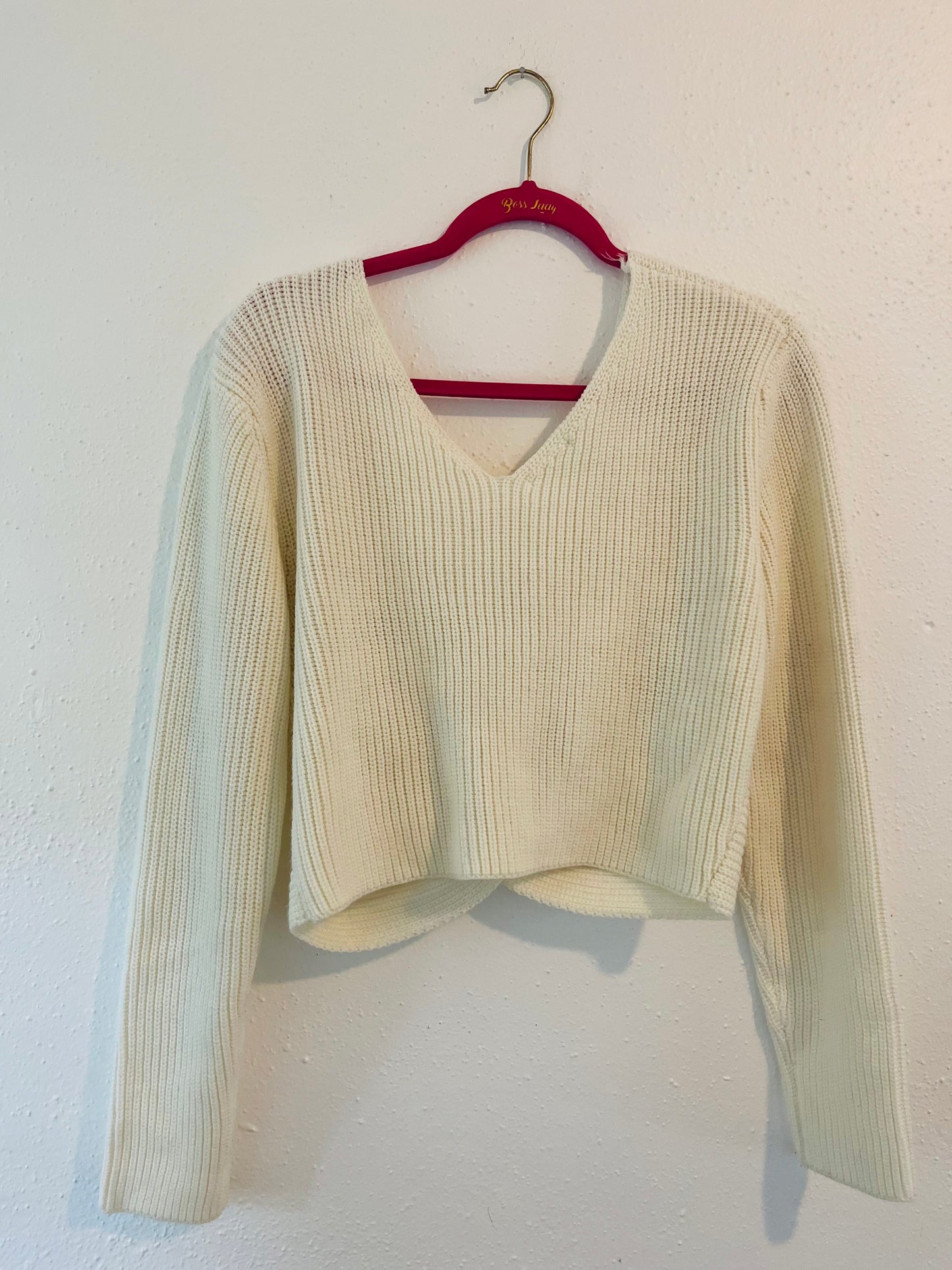 Hot touch crop sweater