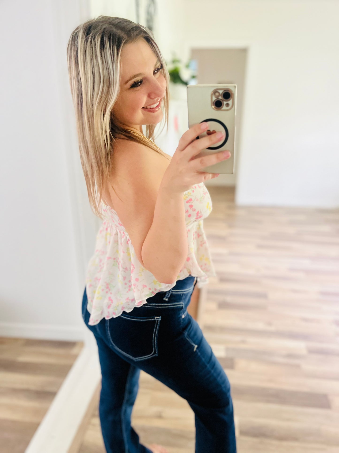 Japana floral tank top