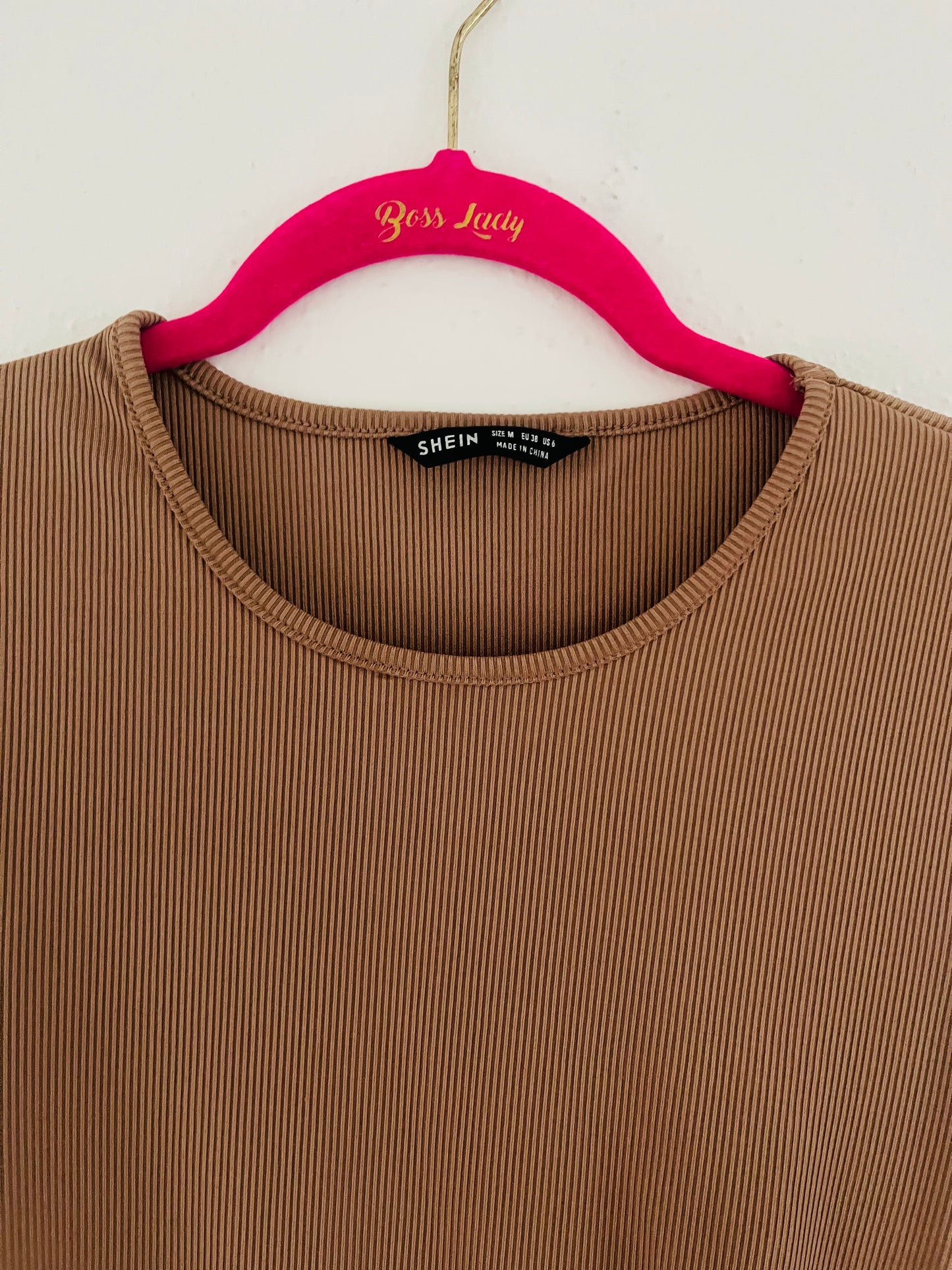 Shein tan mini dress