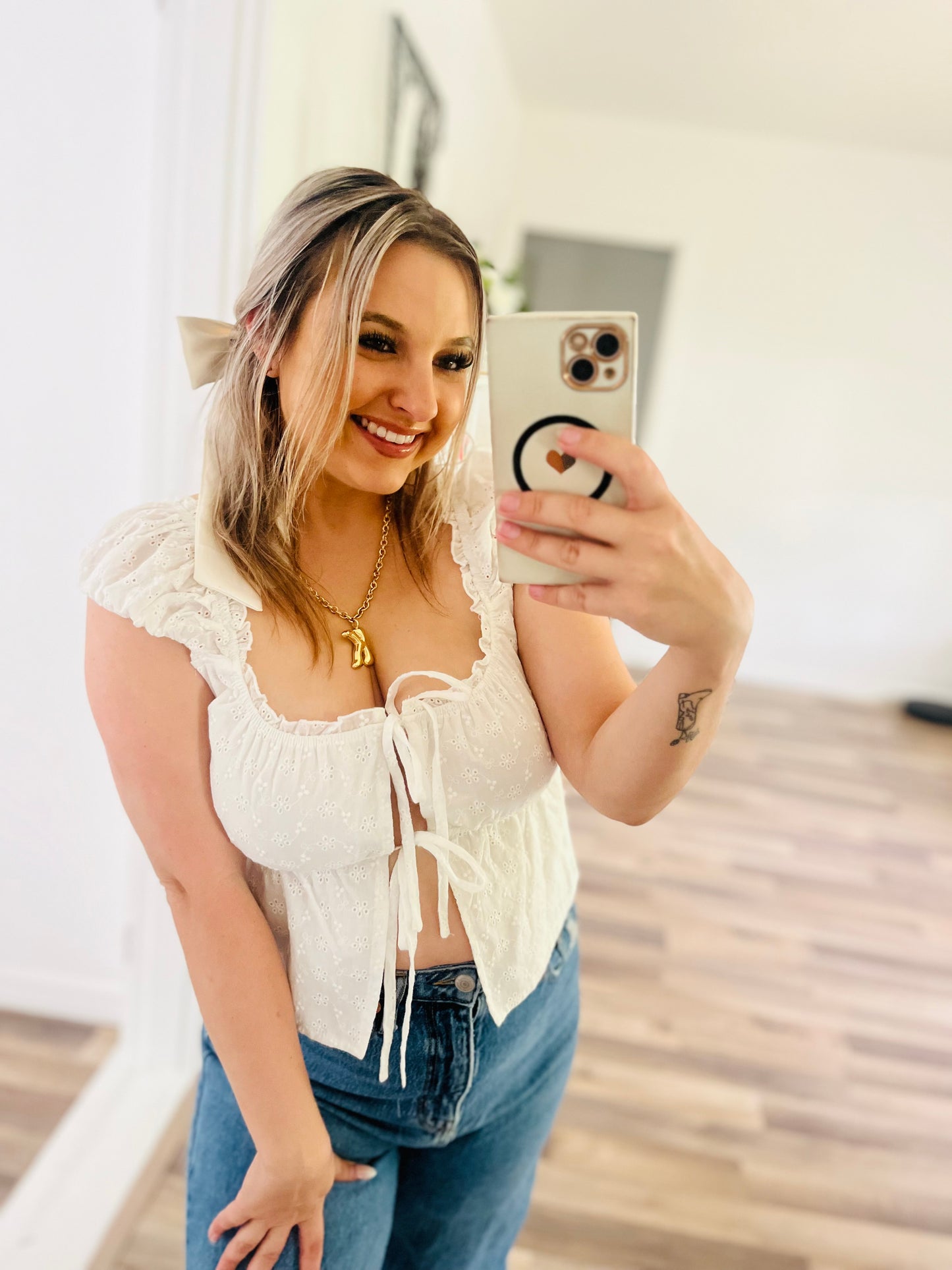 Lelis lace tank top