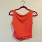 Pink backless tank top