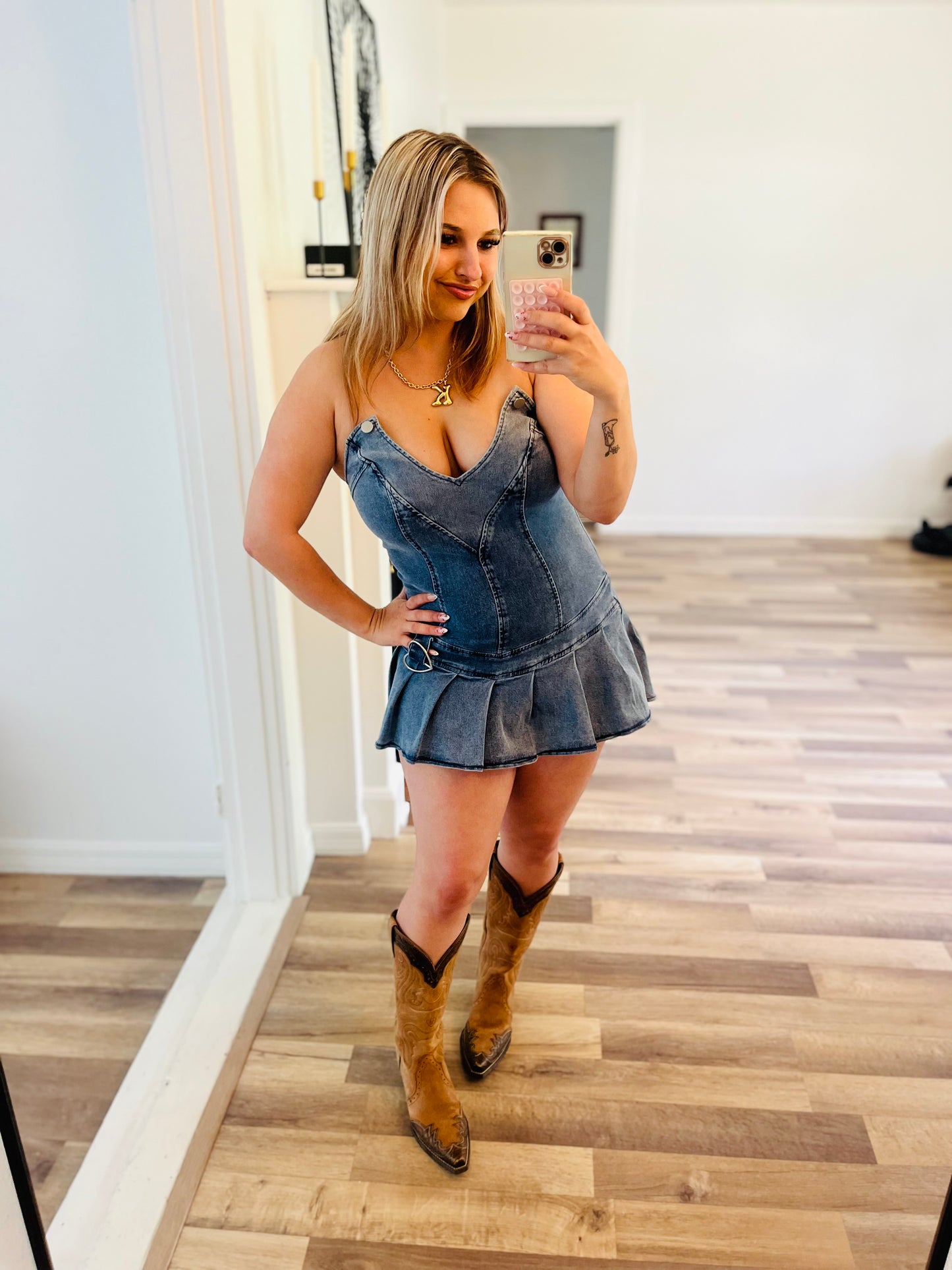 Denim dress