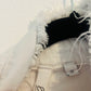 Fringe denim white jacket