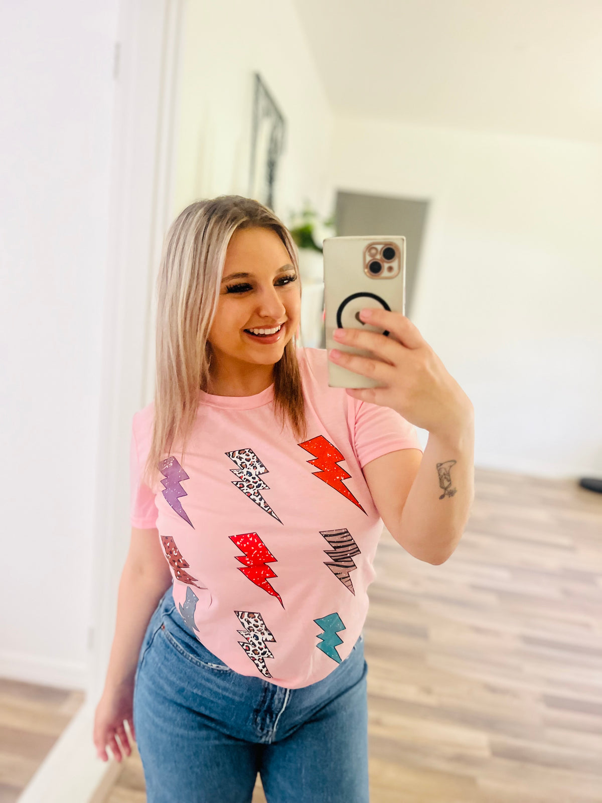 Lightning bolt graphic tee