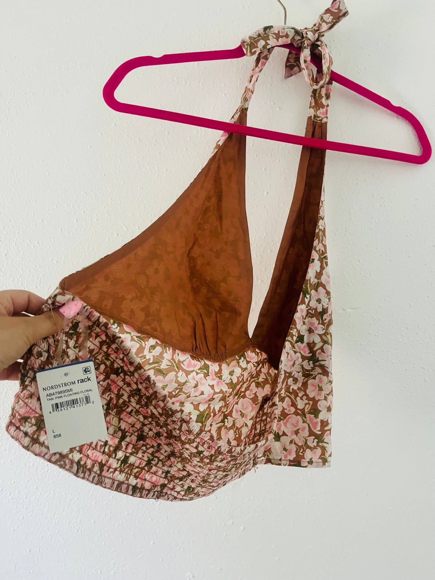 NWT Nordstrom rack floral halter top
