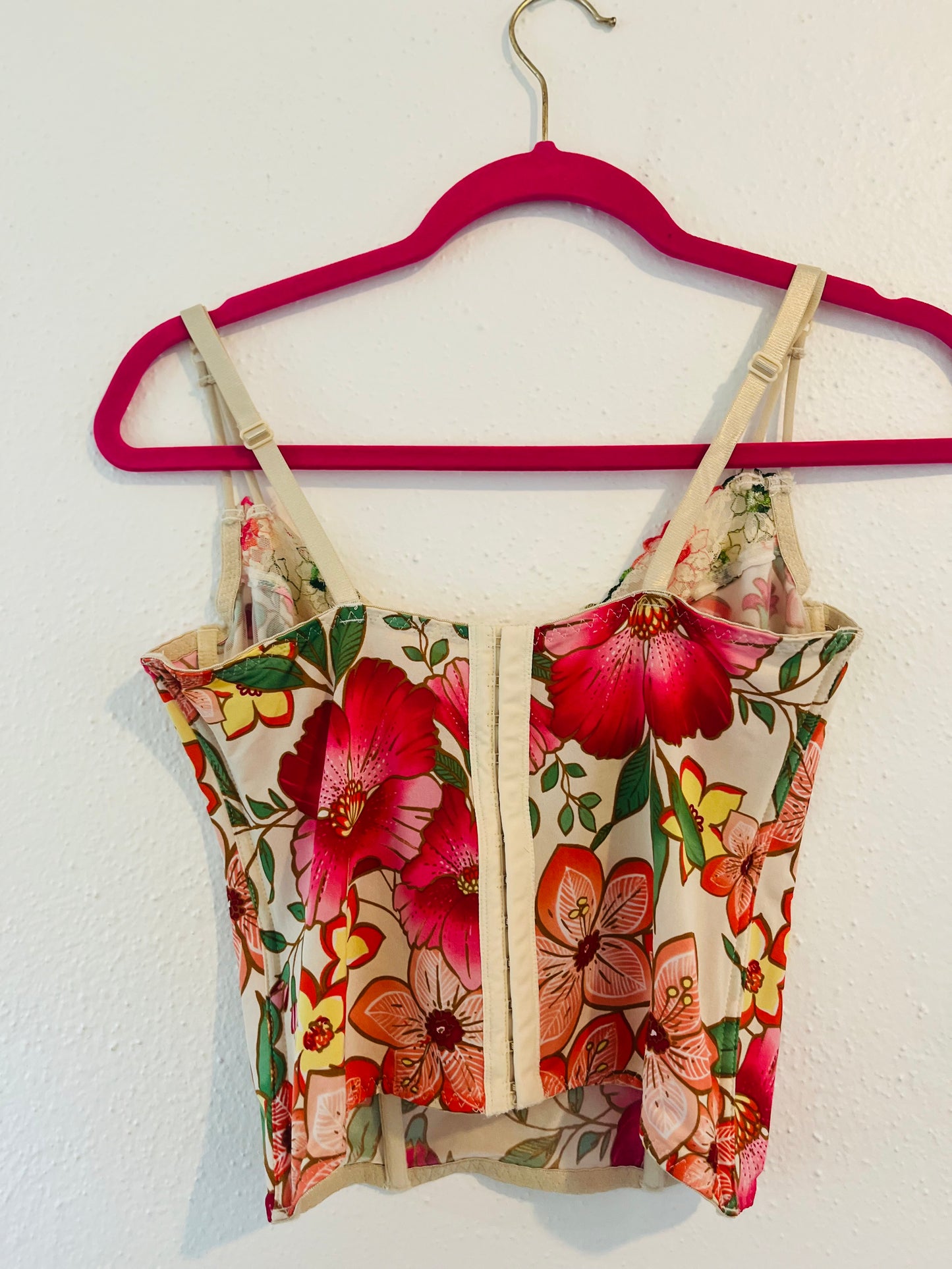 Sophie B floral corset tank top