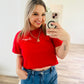 Baby girl graphic crop top