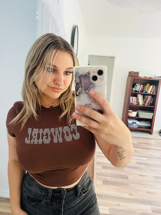 Cowgirl crop top