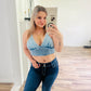 Denim halter top