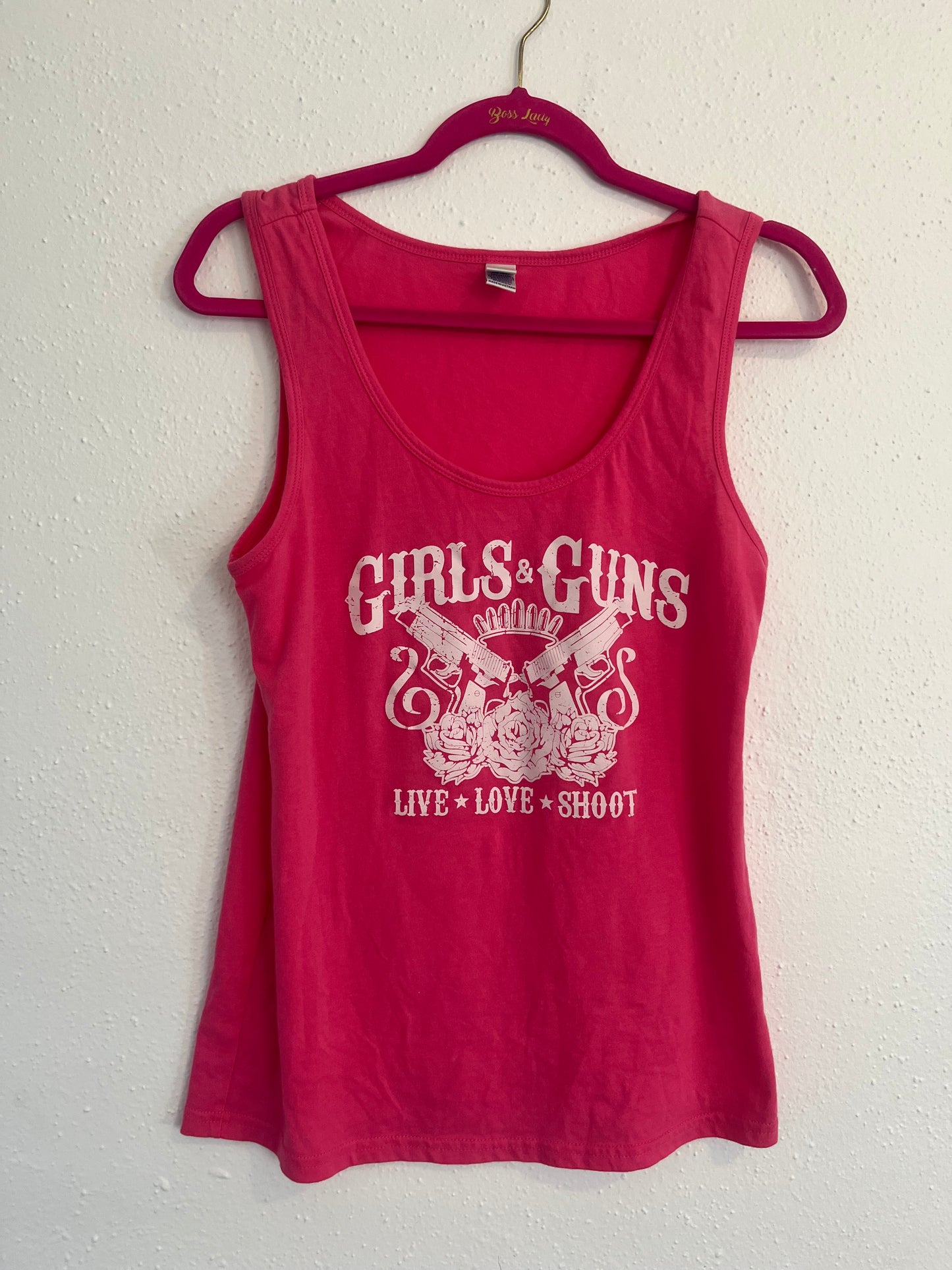 Girls & Guns graphic tank