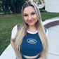Land Rover crop tee
