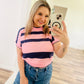 Sweater cropped short sleeve top