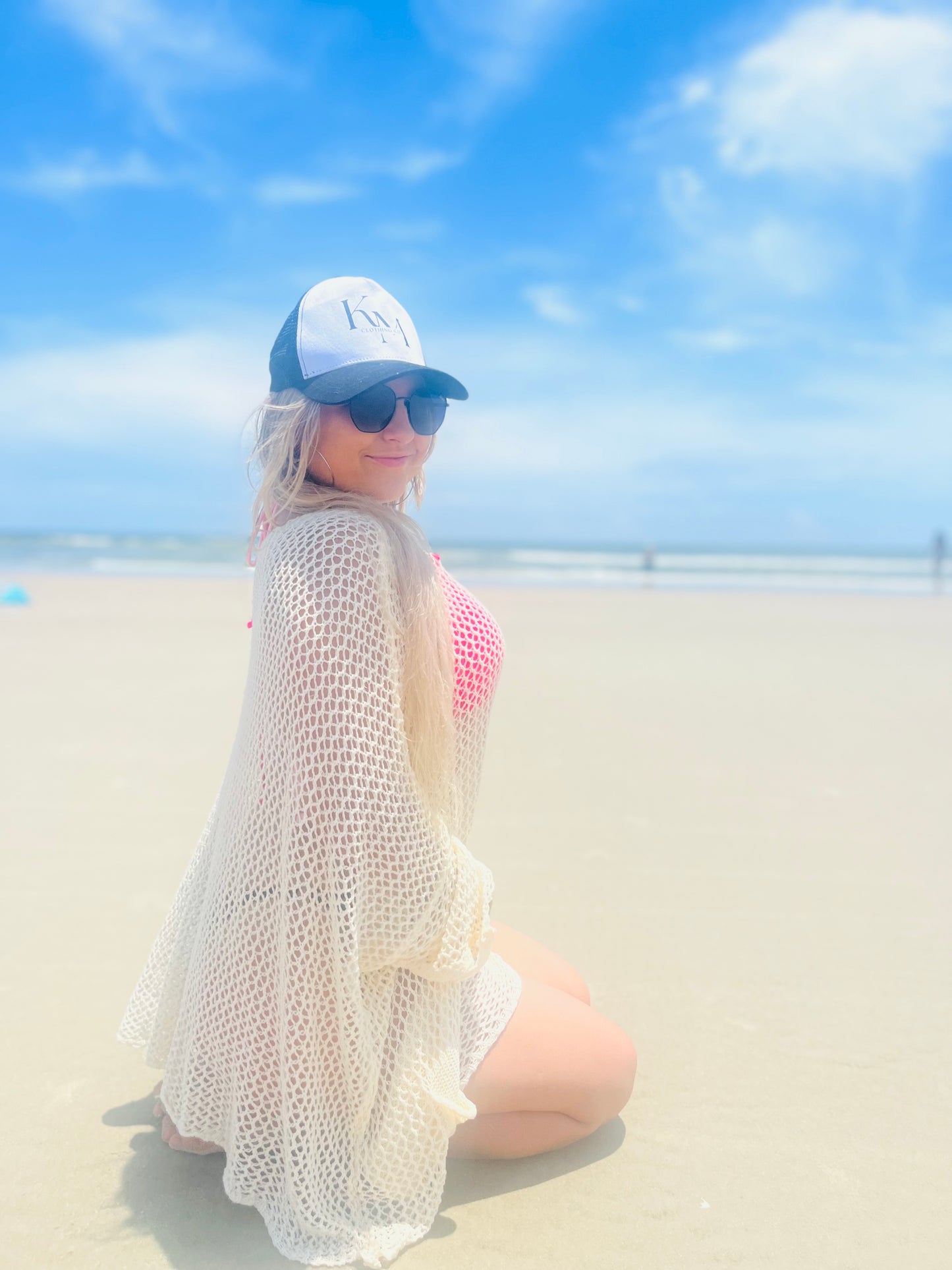 Knit beach cover up