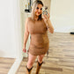 Shein tan mini dress
