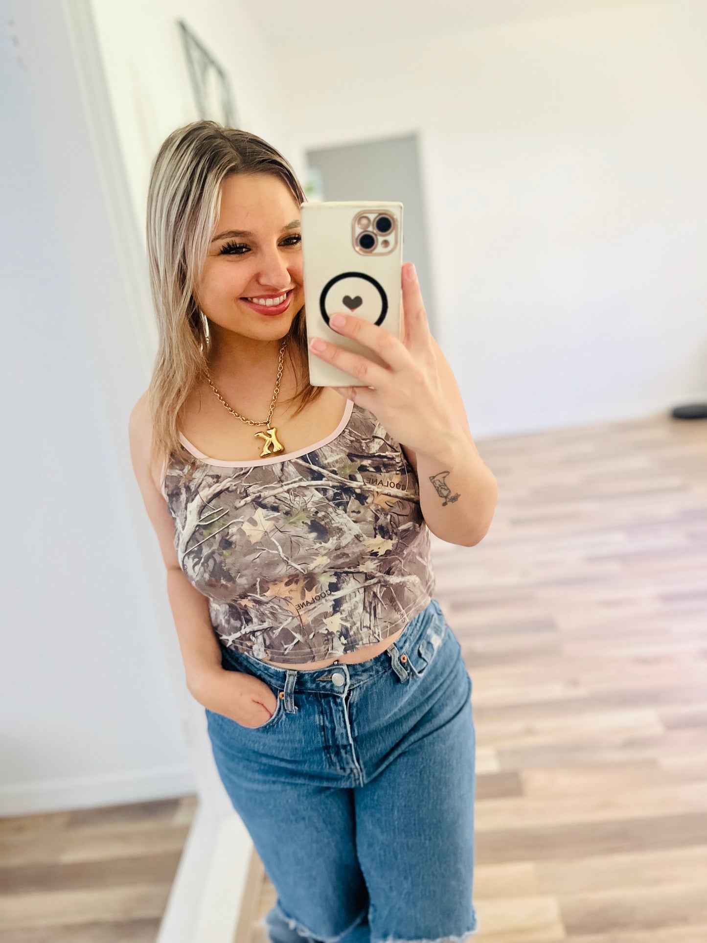 Shein camo tank top