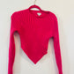 Lelis pink cropped sweater