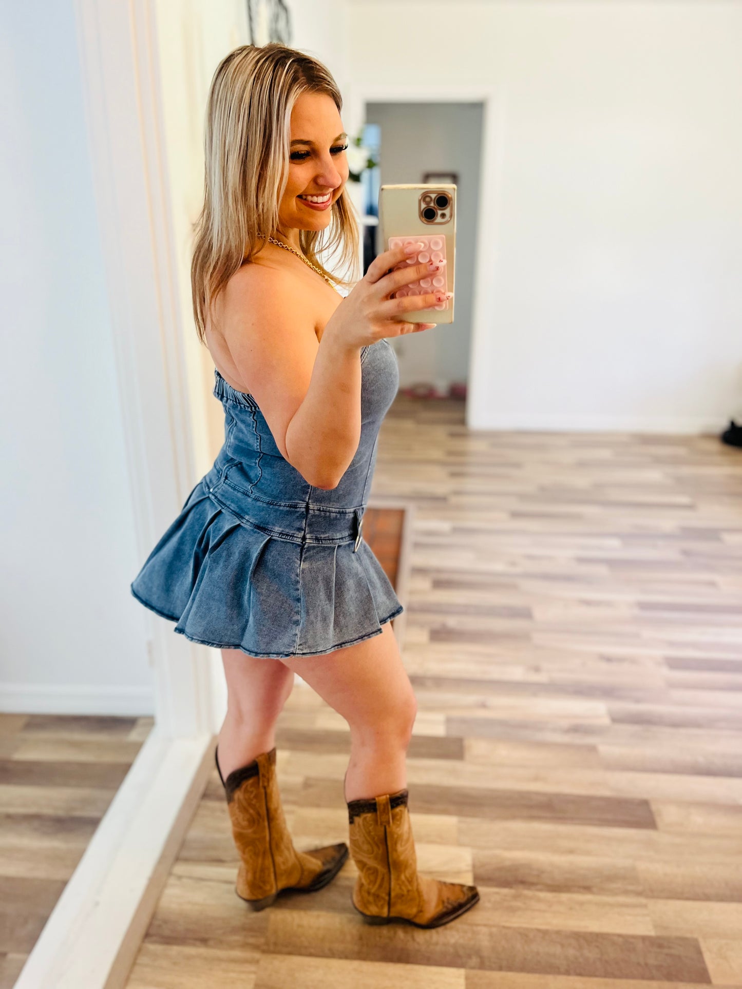 Denim dress