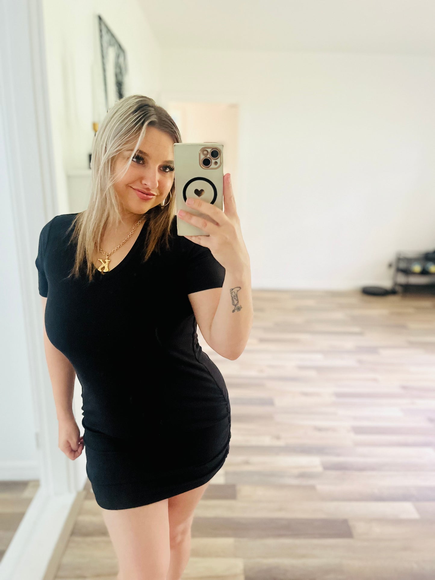 Popular 21 black mini dress