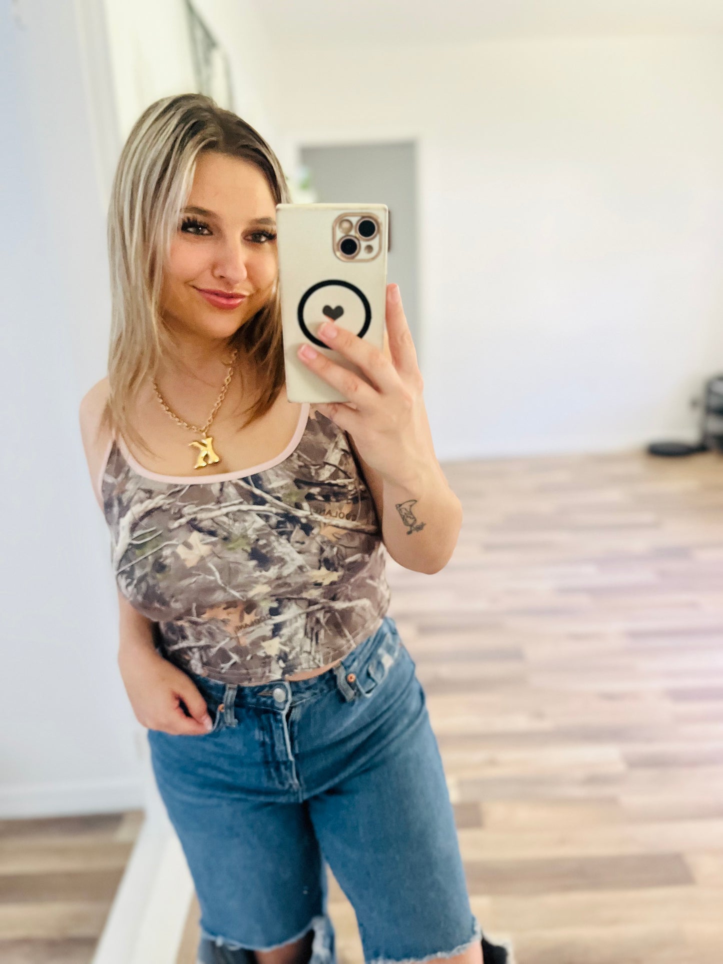 Shein camo tank top