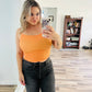 Double zero orange tank top