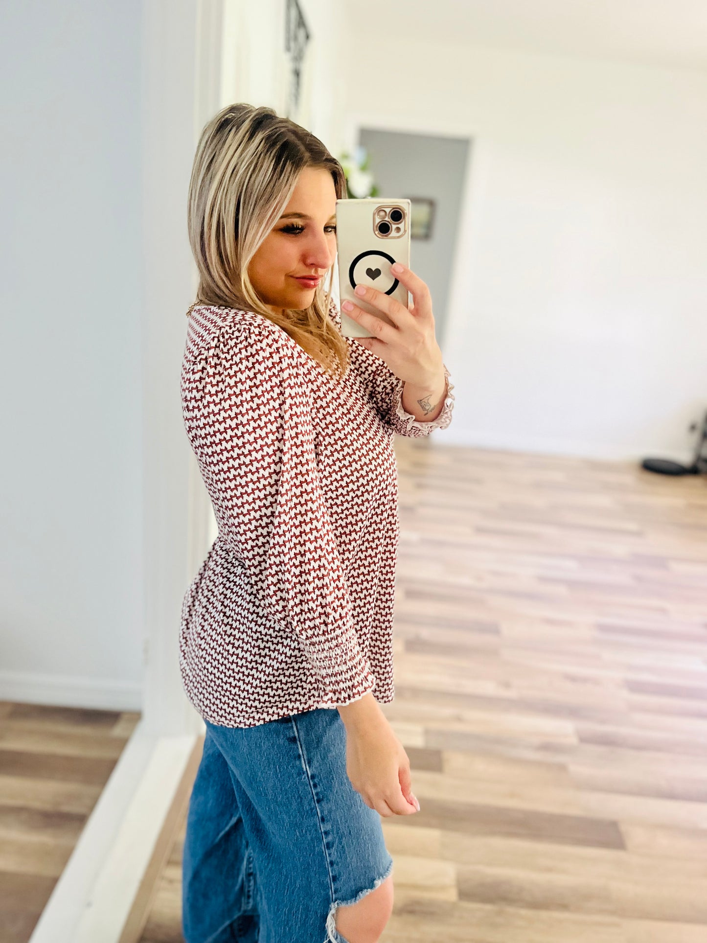 XIEERDUO NWT pattern top
