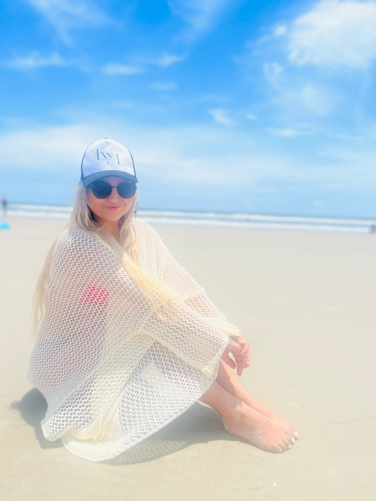 Knit beach cover up