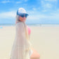 Knit beach cover up
