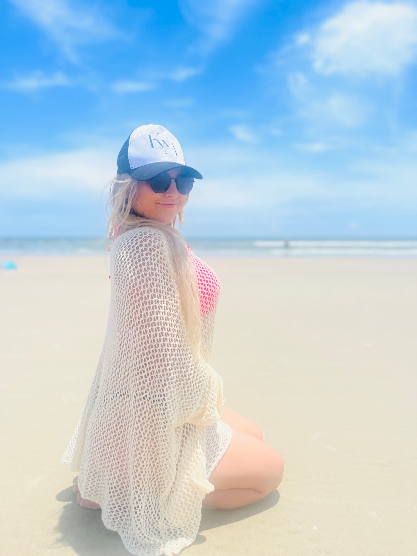 Knit beach cover up