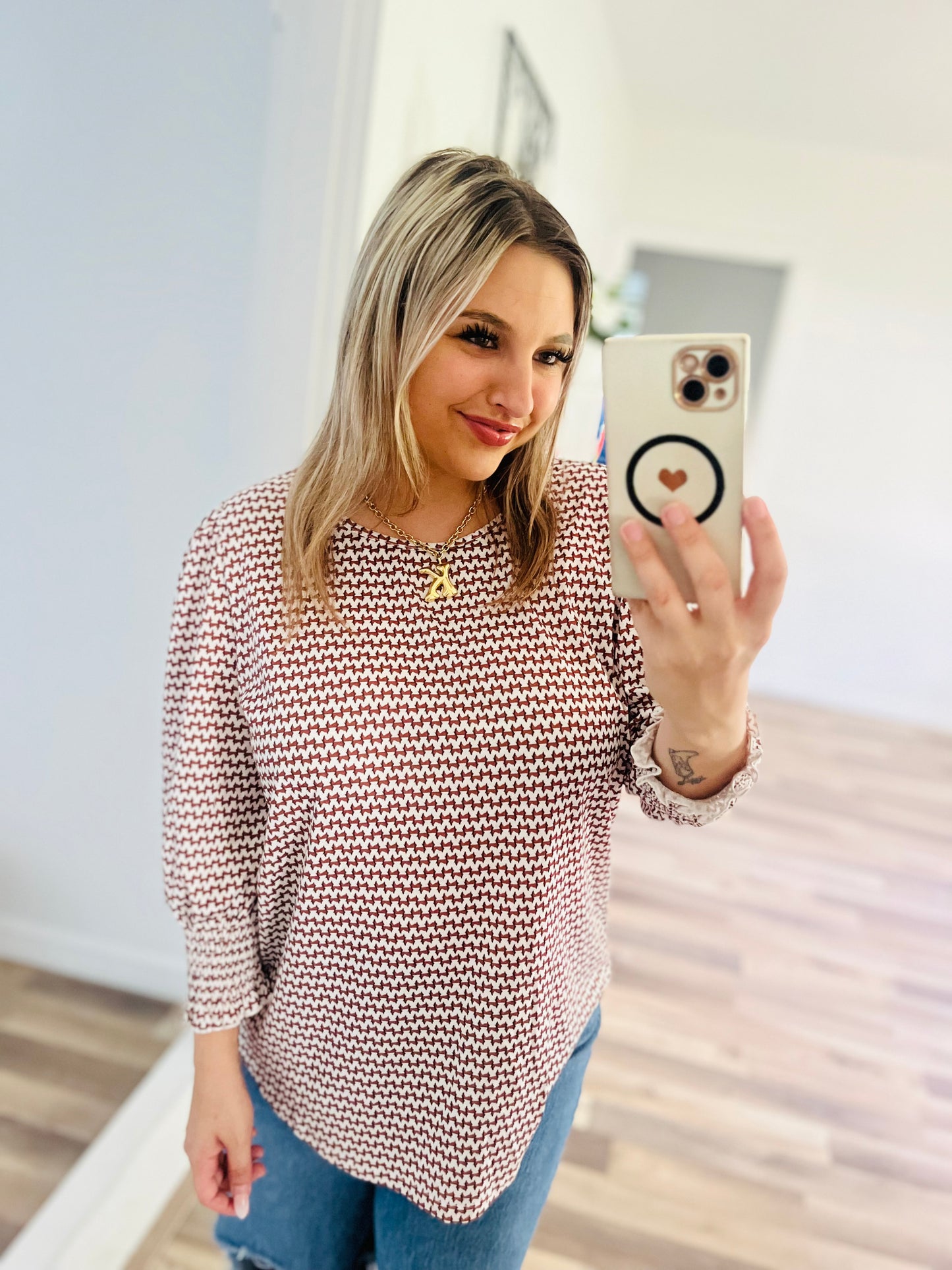 XIEERDUO NWT pattern top