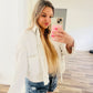 Zara white denim jacket