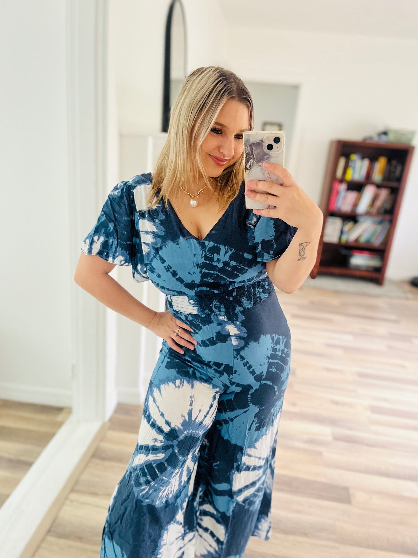 My street tie dye jumpsuit
