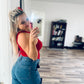 Colsie red body suit