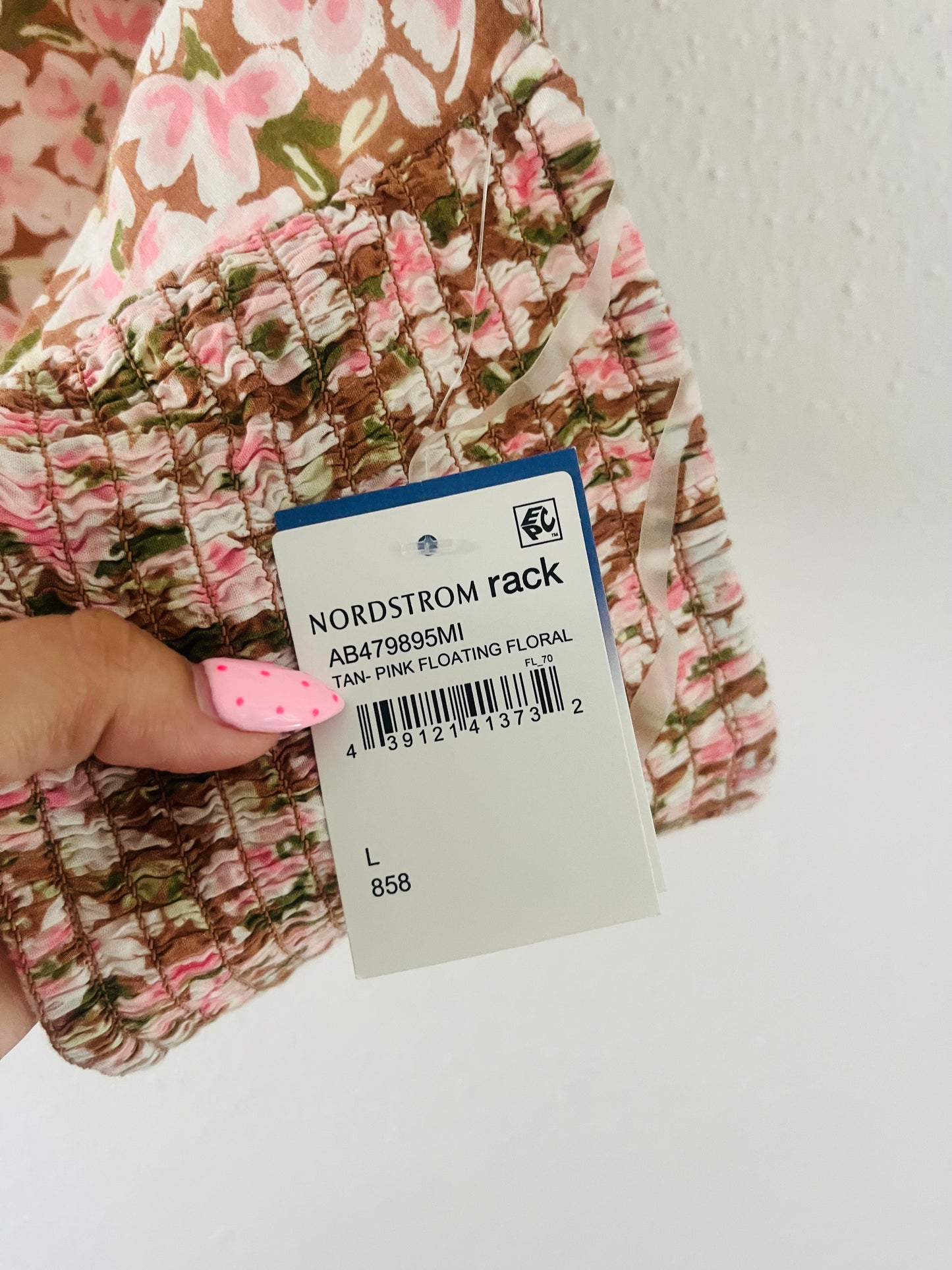 NWT Nordstrom rack floral halter top
