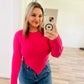 Lelis pink cropped sweater