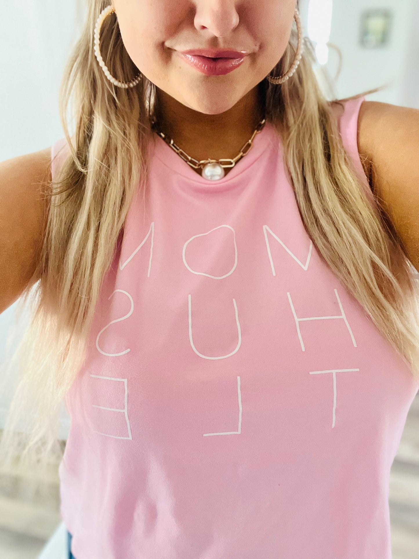 Mom hustle tank top