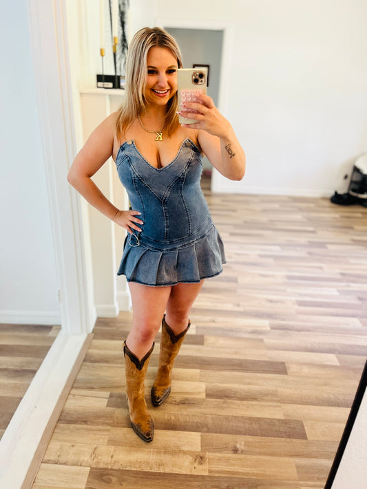 Denim dress