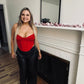 Fashion nova corset tank top