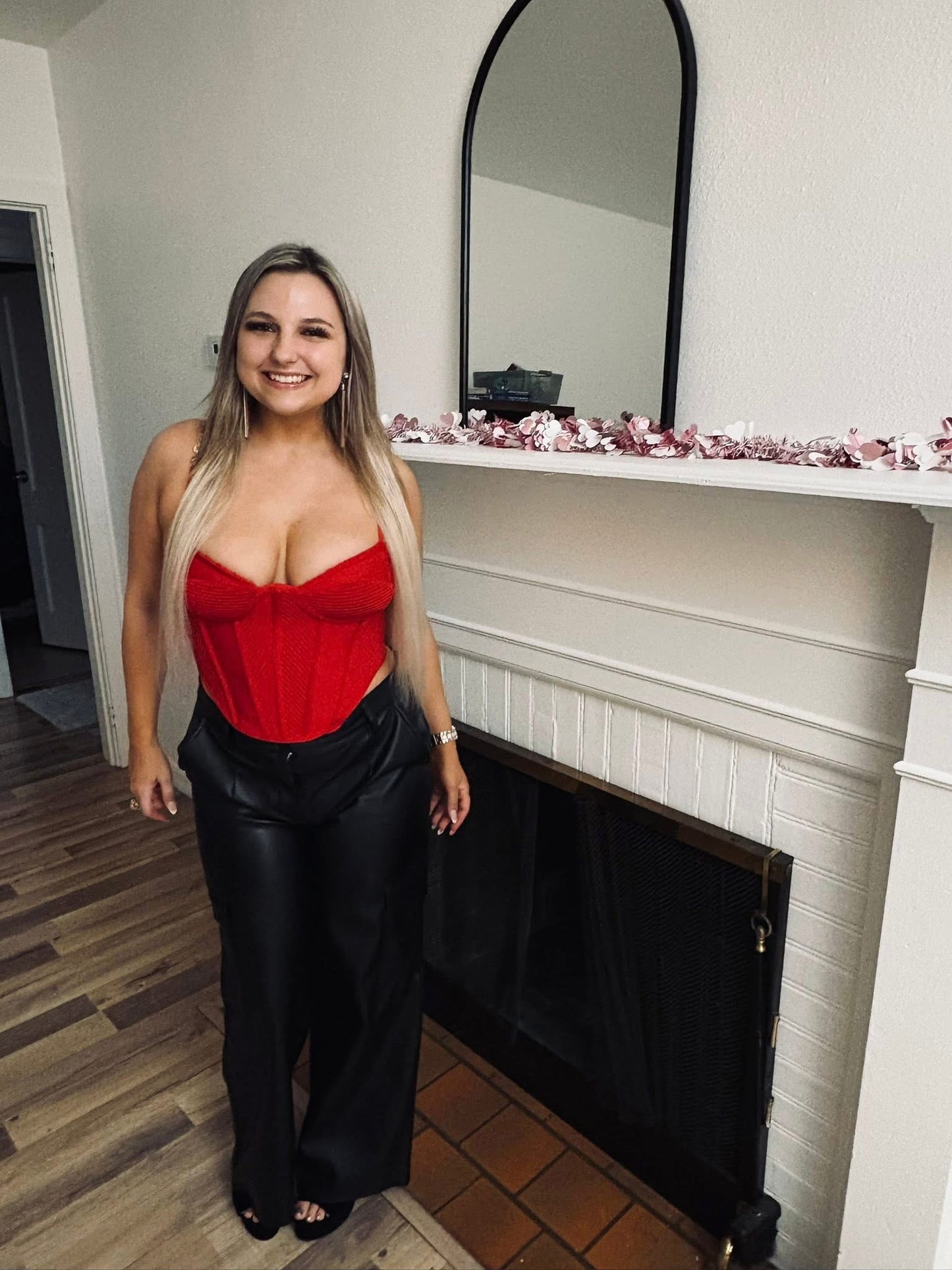 Fashion nova corset tank top