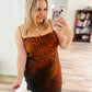 Zara cheetah print dress