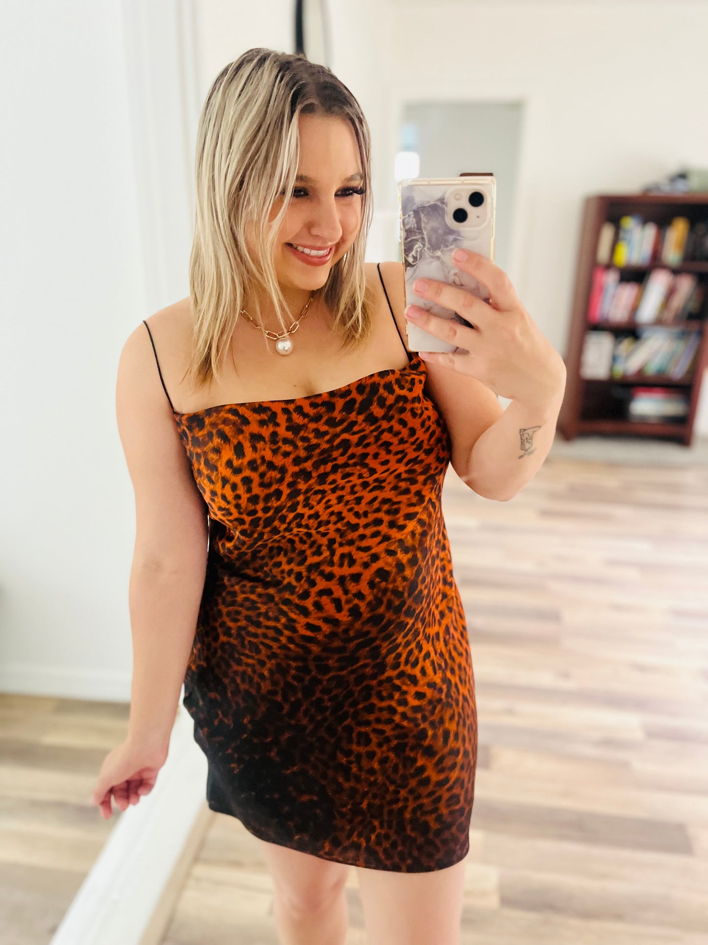 Zara cheetah print dress
