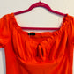 Orange Off-Shoulder Dress
