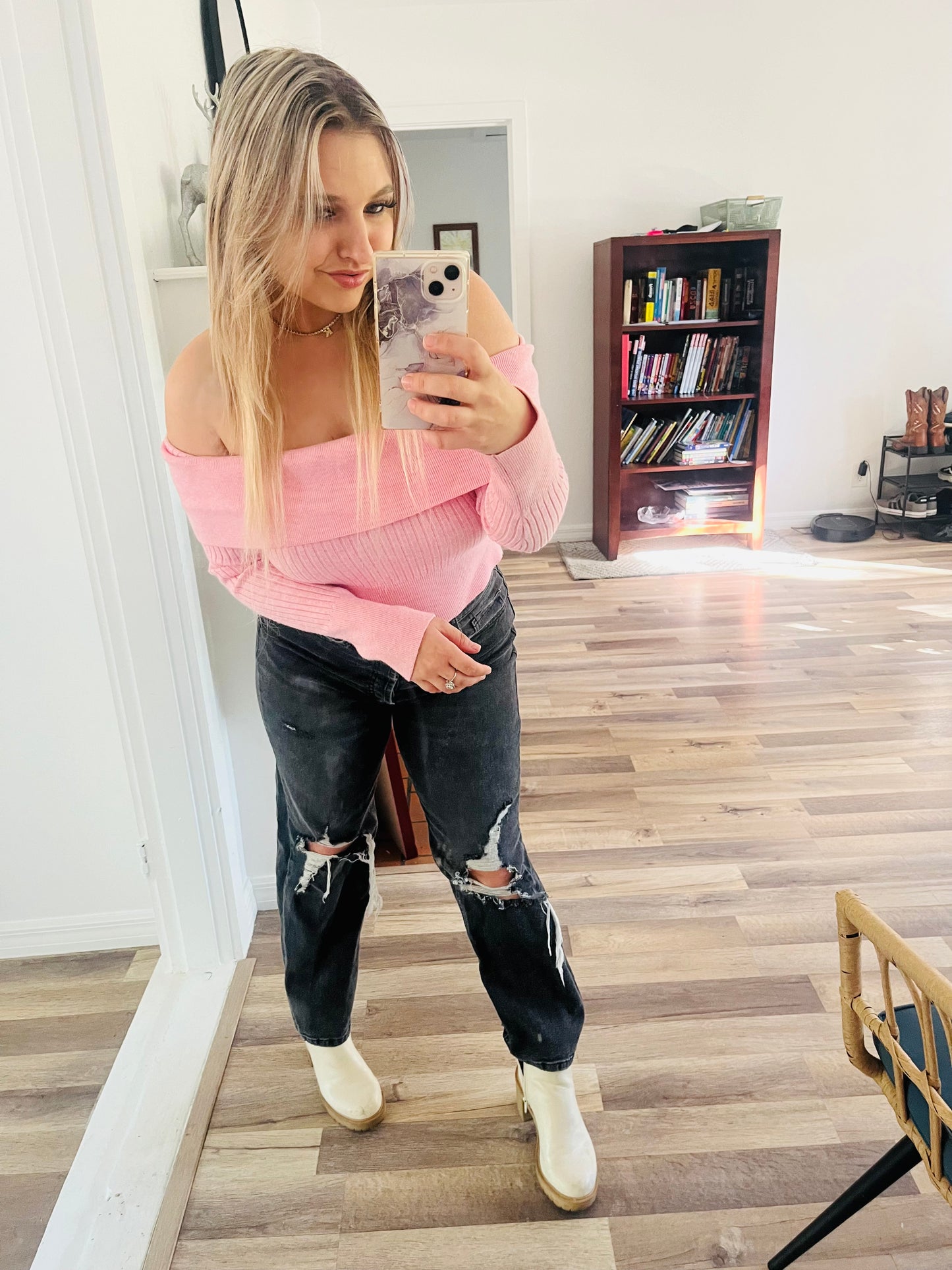 Wild fable pink sweater