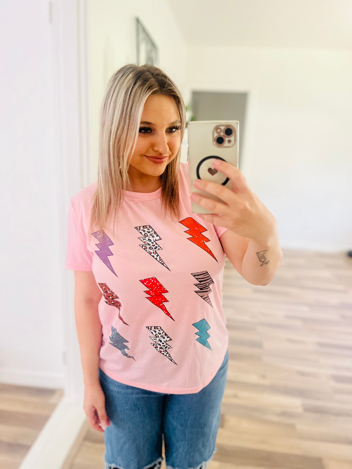 Lightning bolt graphic tee
