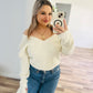 Hot touch crop sweater