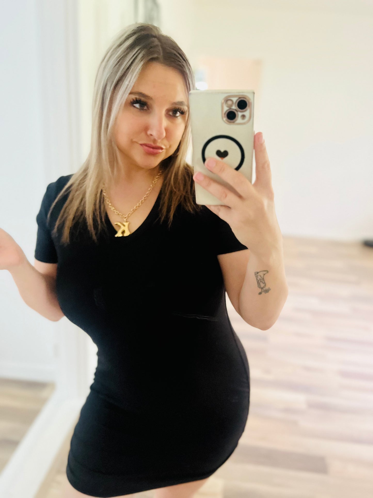 Popular 21 black mini dress