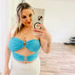 Shein blue tube top