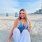 Blanco denim halter tank top