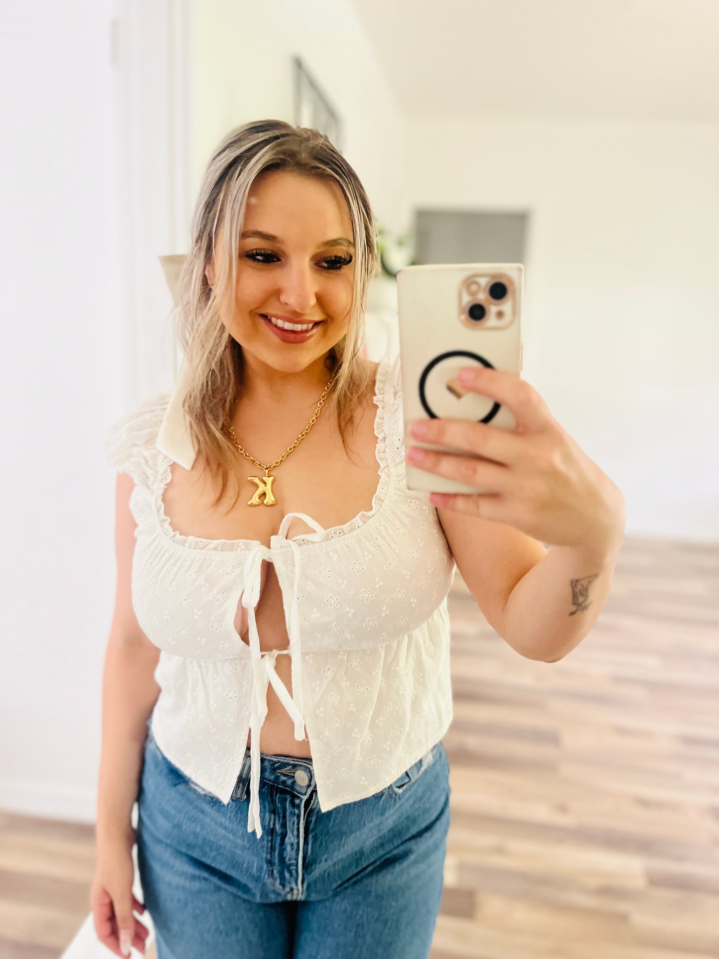 Lelis lace tank top